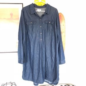 Chambray Shirt Dress